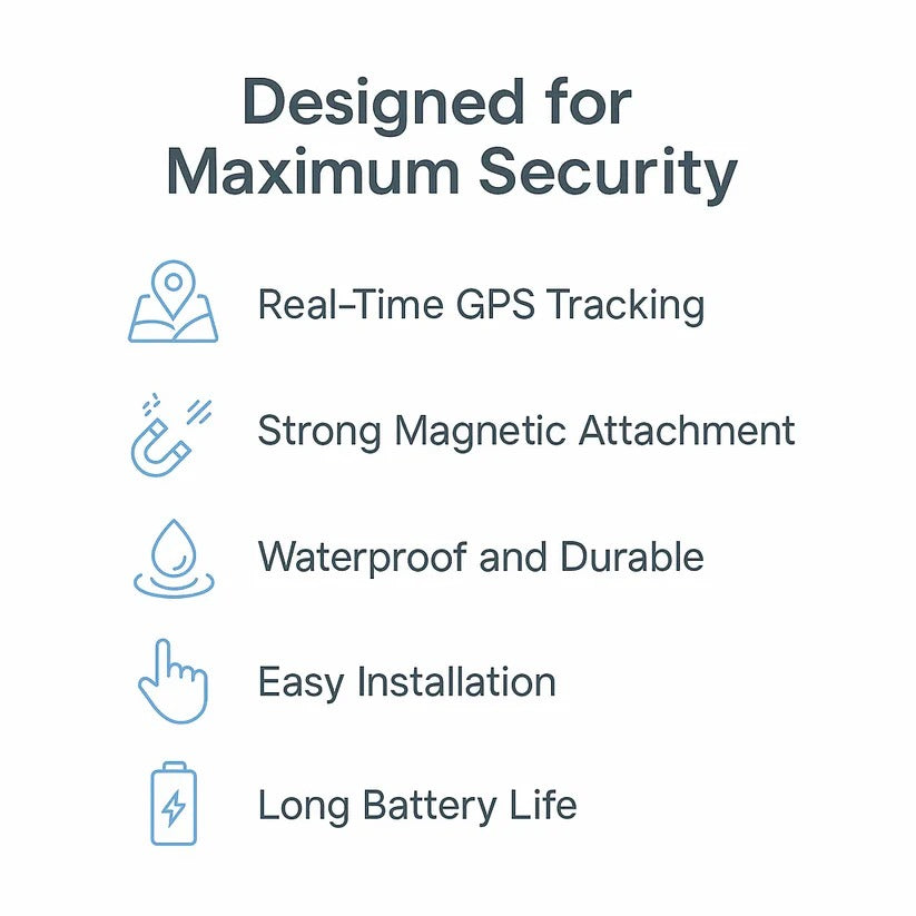 Traceur GPS magnétique compact 4G avec suivi en temps réel, surveillance de la localisation des véhicules, animaux et bagages, étanche | Sansoti
