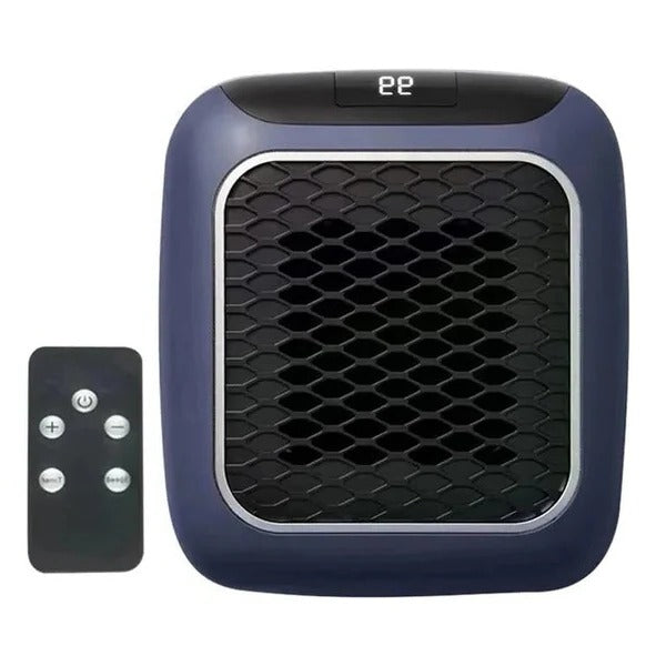Compact Ceramic Heater, Electric 800W Plug-in Outlet Heater for Bedroom and Office, Gray | Sansoti