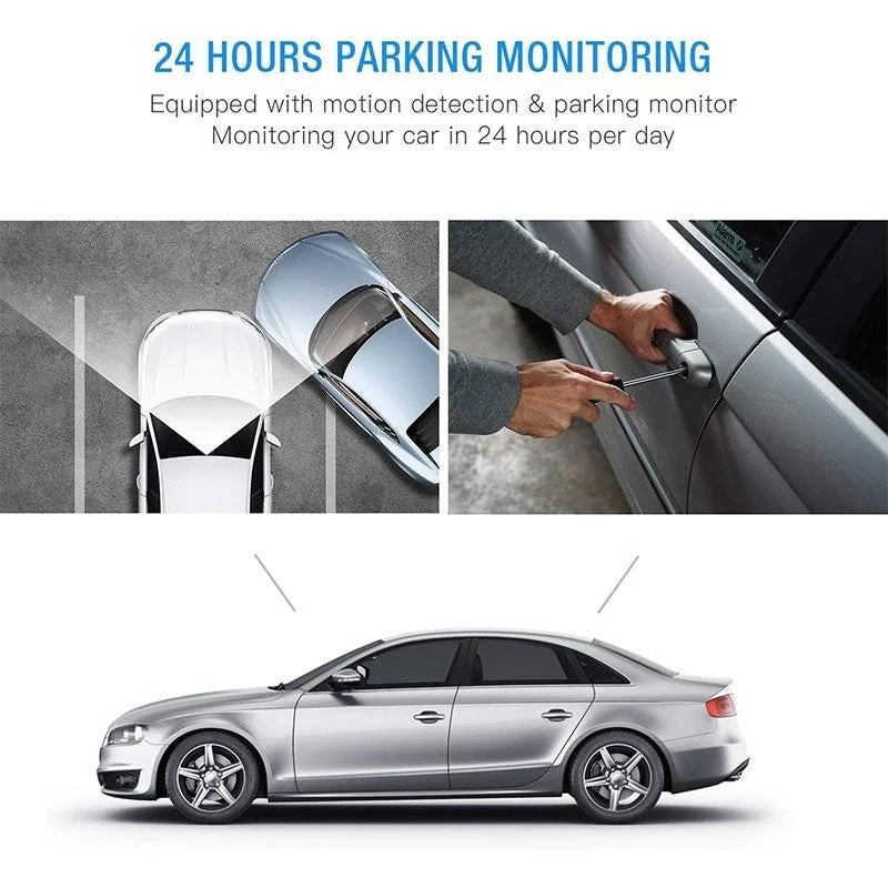 Dashcam Dual Camera 1080P Full HD 170° Groothoek 4 Inch LCD Scherm Auto Beveiliging Opname Dashboardcamera | Sansoti