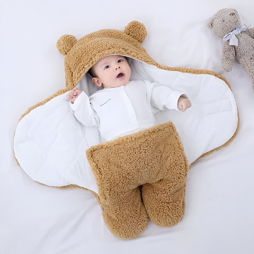 Baby Blanket Soft Fleece Swaddle Blanket Newborn Baby 70x84cm Blue Pink White Brown Crib Blanket Nursery | Sansoti