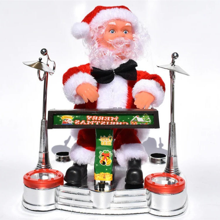 Climbing Santa Claus Decoration with Ladder, Lights, Music and Moving Figure, Christmas Holiday Animation, Christmas Decoration | Sansoti