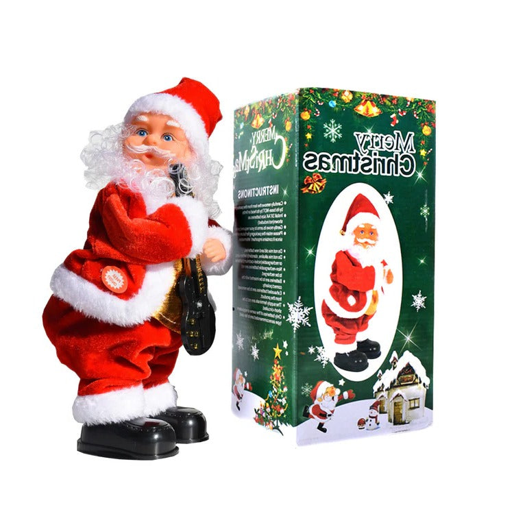 Climbing Santa Claus Decoration with Ladder, Lights, Music and Moving Figure, Christmas Holiday Animation, Christmas Decoration | Sansoti
