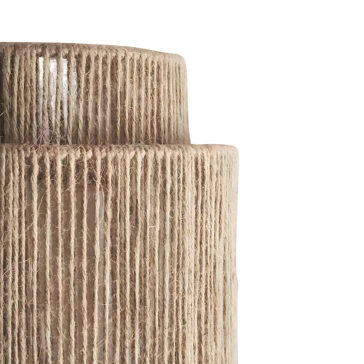 Applique murale en corde tressée en matériau naturel, lumière douce et chaleureuse, style moderne et rustique, pour salon et chambre à coucher | Sansoti