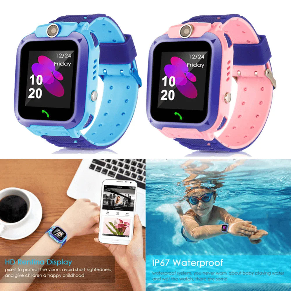 Montre Connectée Enfant avec Suivi GPS et Bouton d'Urgence – Étanche et Mode École | Sansoti