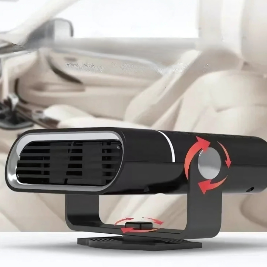 12V Autoraamverwarmer USB Verwarmingsventilator Ontdooier Zwart Draagbaar Compacte Airco Auto Interieur | Sansoti