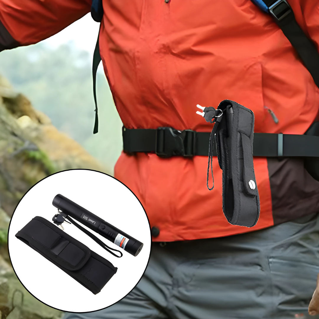 Powerful Laser Pointer Flashlight with Adjustable Focus and USB Rechargeable – Range up to 10,000 Meters | Sansoti