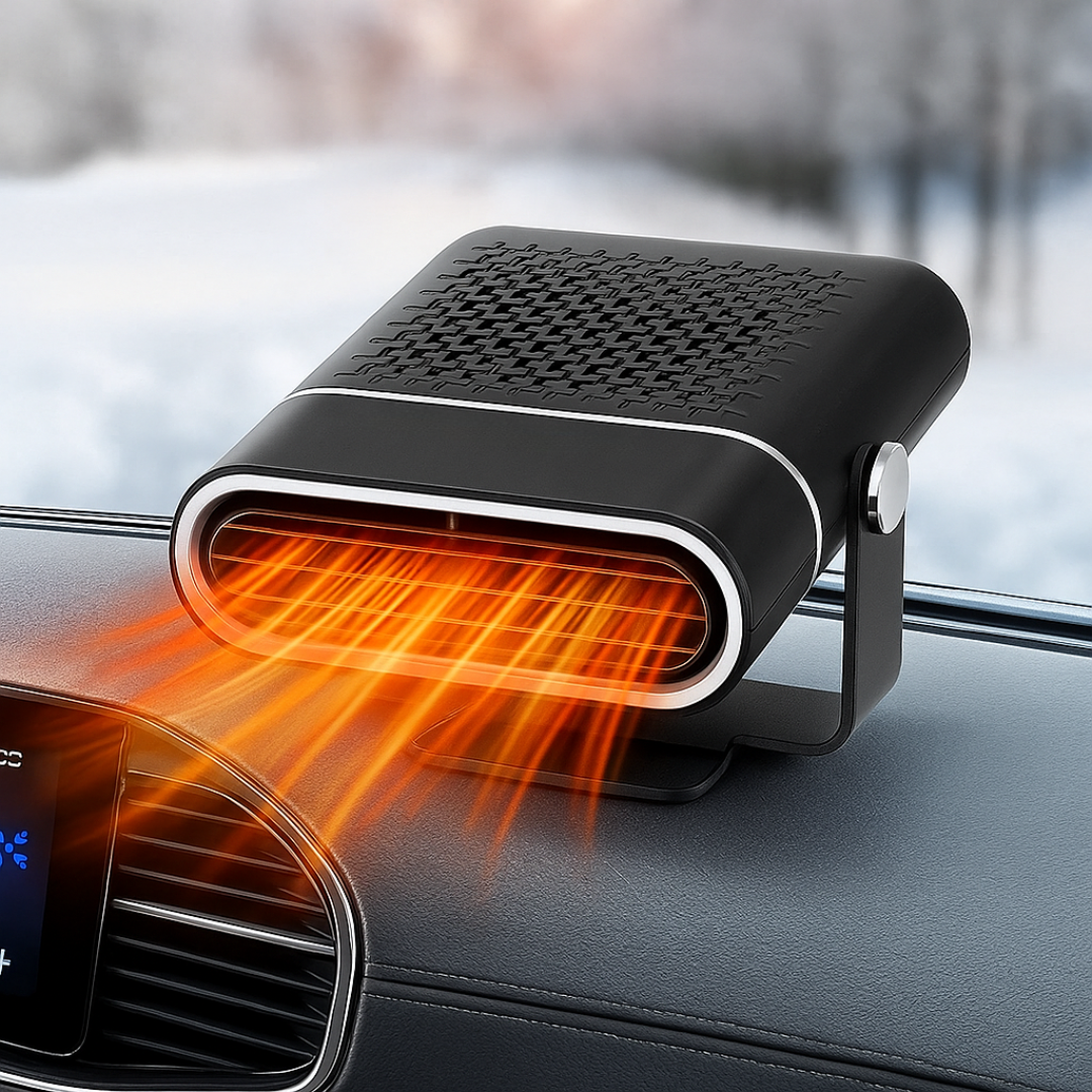 12V Autoraamverwarmer USB Verwarmingsventilator Ontdooier Zwart Draagbaar Compacte Airco Auto Interieur | Sansoti