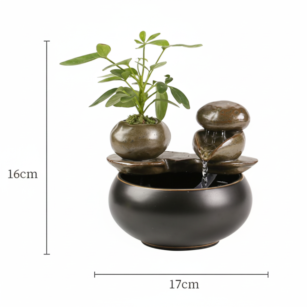 Fontaine à eau en céramique pour chats avec eau courante et pompe ultr silencieuse pour une hydratation optimale | Sansoti