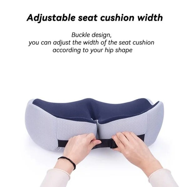 Coussin d’assise ergonomique en mousse à mémoire de forme pour soulager les ischions, soutenir le dos et améliorer le confort au bureau, en voiture et sur une chaise | Sansoti