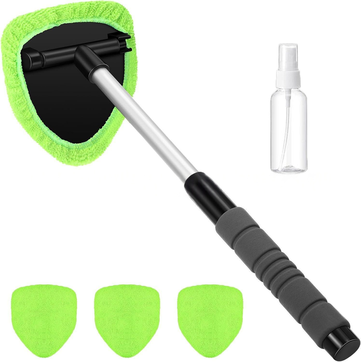 Window Squeegee with Rotating Head and Telescopic Handle PVA Sponge for Car Windows Mirrors Windows Streak-Free | Sansoti