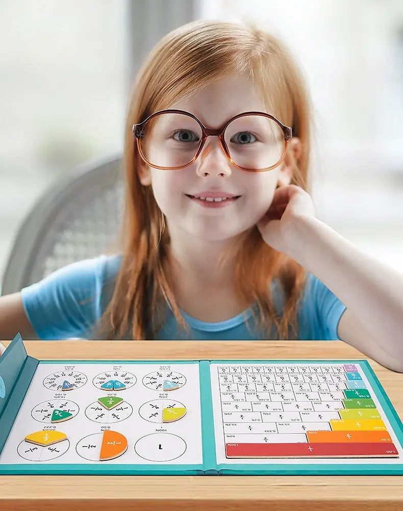 Educatieve Breuken Puzzel met Magnetische Stukken – Wiskundige Leermethode voor Kinderen | Sansoti