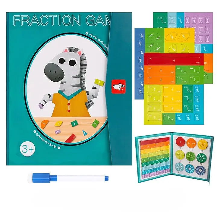 Educatieve Breuken Puzzel met Magnetische Stukken – Wiskundige Leermethode voor Kinderen | Sansoti