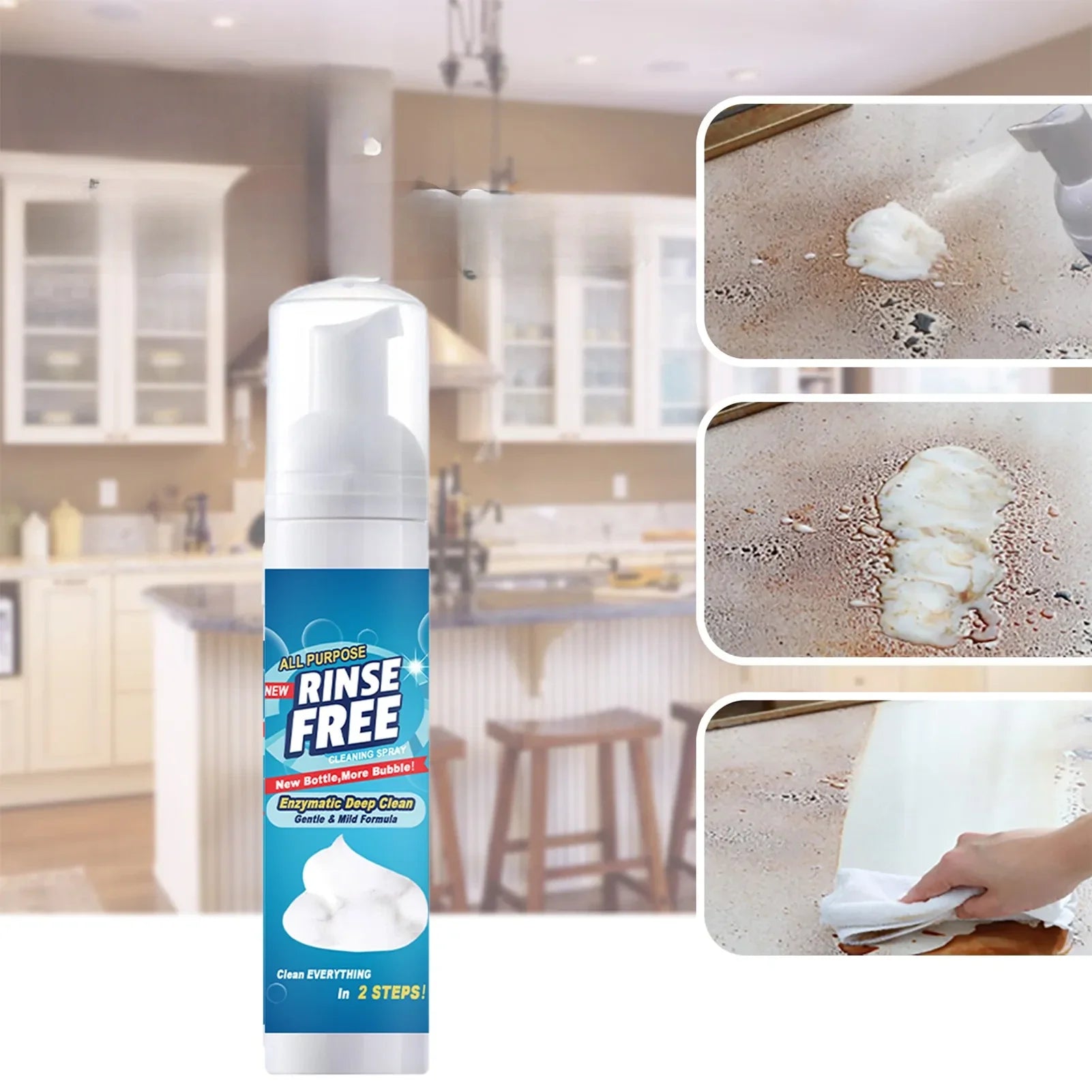 Universal Foam Cleaner for Multiple Surfaces – Powerful Degreaser for Kitchen and Home | Sansoti