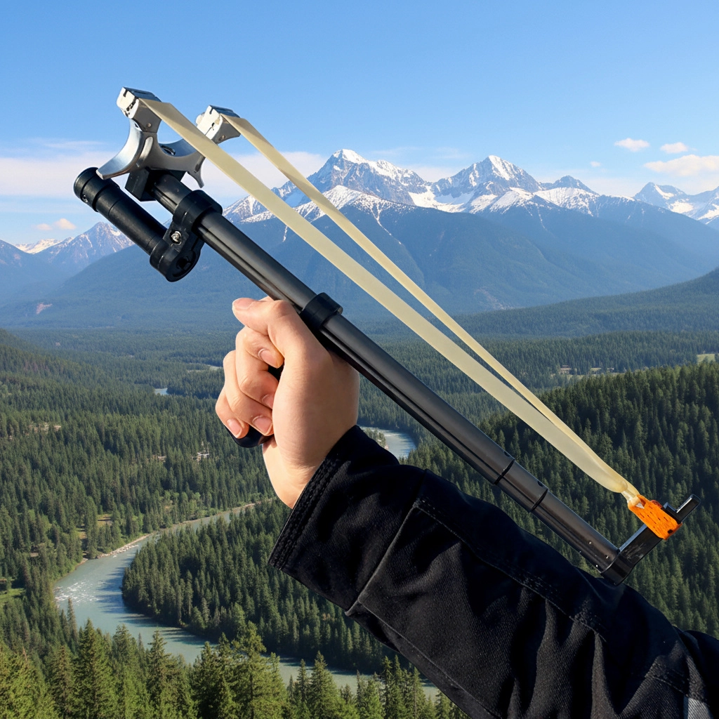 Telescopische Katapult met Laservisier – Krachtige Precisiekatapult voor Outdoorgebruik | Sansoti