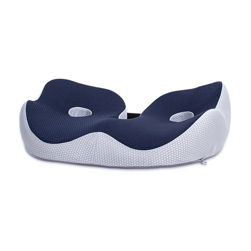 Coussin d’assise ergonomique en mousse à mémoire de forme pour soulager les ischions, soutenir le dos et améliorer le confort au bureau, en voiture et sur une chaise | Sansoti