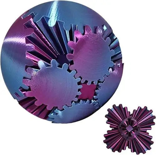 3D Relaxation Ball with Gears for Concentration Stress Relief Office Home Work Studying Focus | Sansoti
