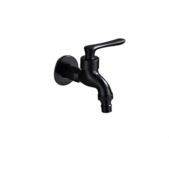 Wandarmatur Messing Mattschwarz G1/2 Wandmontage Küche Badezimmer Garten Balkon Außenwasserhahn Modern Skandinavisch | Sansoti