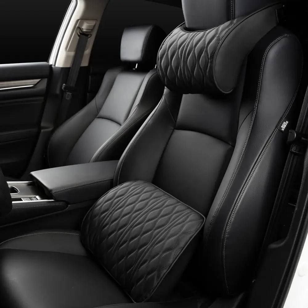 Ergonomische Autokussen Set voor Nek en Rug – Memory Foam Ondersteuning voor Lange Ritten en Dagelijks Gebruik | Sansoti