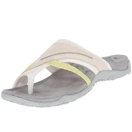 Orthopädische Damensandalen mit Kreuzriemen, Fußgewölbestütze und Zehenspreizer für täglichen lässigen Sommerkomfort | Sansoti