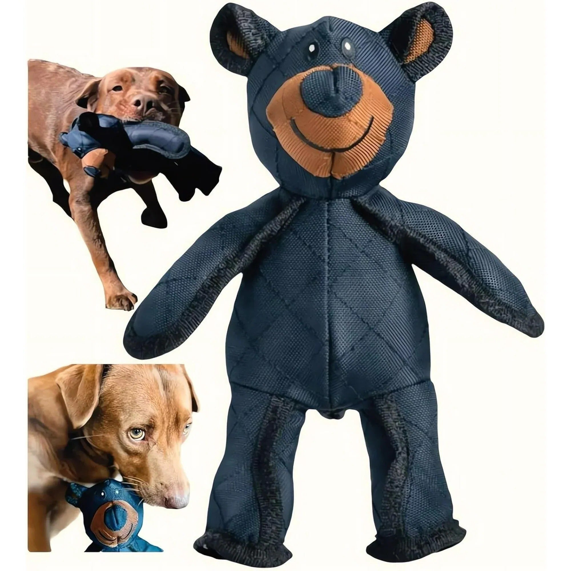 Jouet pour chien en forme d'ours câlin, pour mâcheurs intensifs, avec couineur, jouet en peluche durable pour chien | Sansoti
