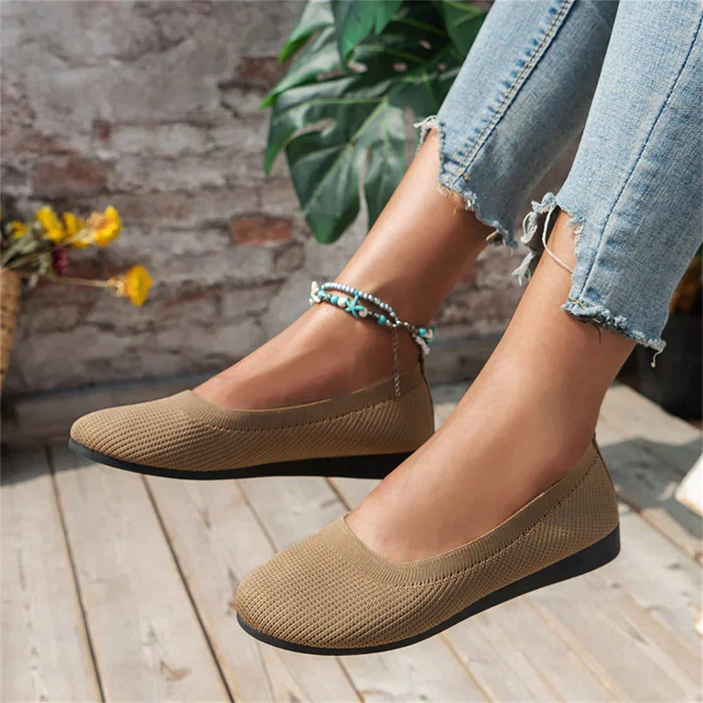 Orthopädische Slip-On-Schuhe für Damen mit Memory Foam, rutschfest, bequem zum Gehen, mit Fußgewölbestütze für den Alltag | Sansoti