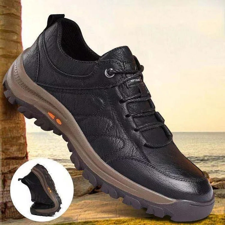 Herrenschuhe aus Leder, handgenäht, rutschfest, mit Fußgewölbeunterstützung, atmungsaktiv und komfortabel, Loafer für den täglichen Gebrauch, Casual | Sansoti