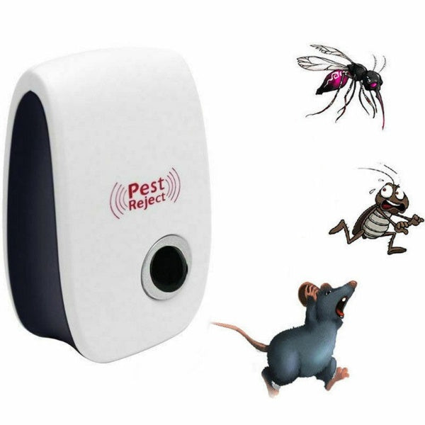 Répulsif antiparasitaire à ultrasons pour souris et rats 100-800m² silencieux, sûr pour les animaux et les enfants, efficace | Sansoti