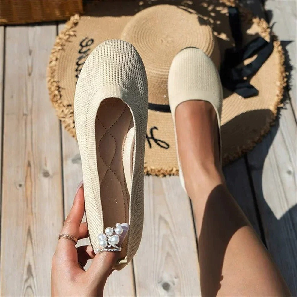 Orthopädische Slip-On-Schuhe für Damen mit Memory Foam, rutschfest, bequem zum Gehen, mit Fußgewölbestütze für den Alltag | Sansoti