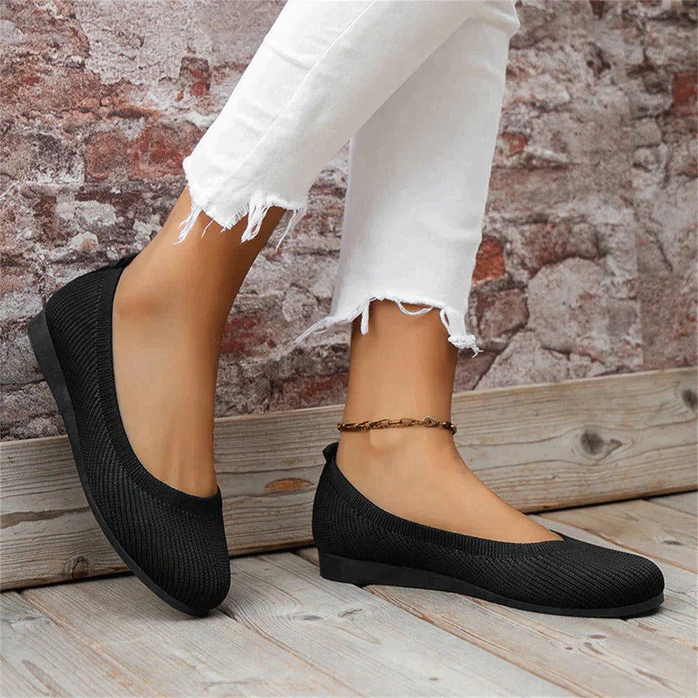 Orthopädische Slip-On-Schuhe für Damen mit Memory Foam, rutschfest, bequem zum Gehen, mit Fußgewölbestütze für den Alltag | Sansoti