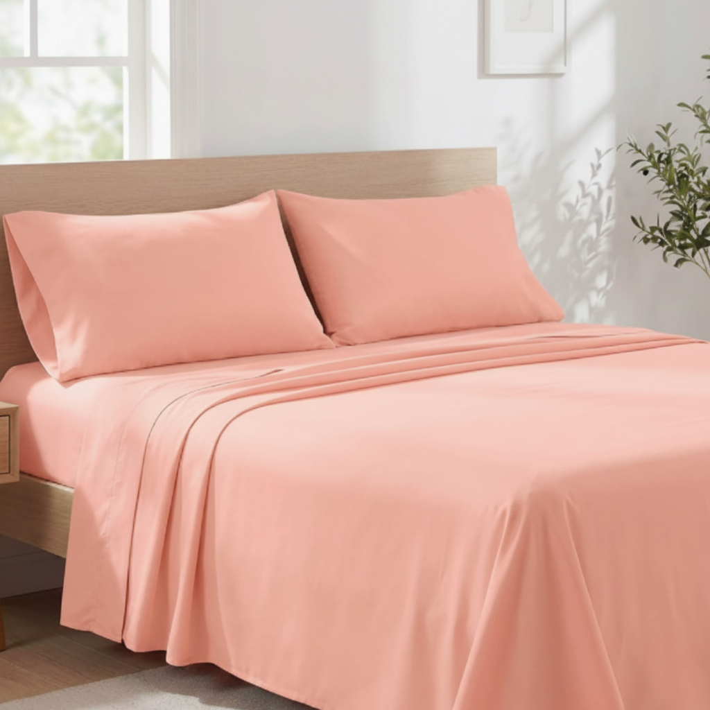 Bamboo Fitted Sheet Set with Deep Corners for Optimal Sleep Comfort, Temperature Regulation, and Durability | Sansoti