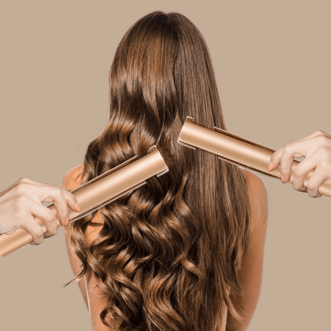 Multifunktionaler Haarstyler für lockiges und glattes Haar Keramisches Stylinggerät Professionell für Zuhause und Salon | Sansoti