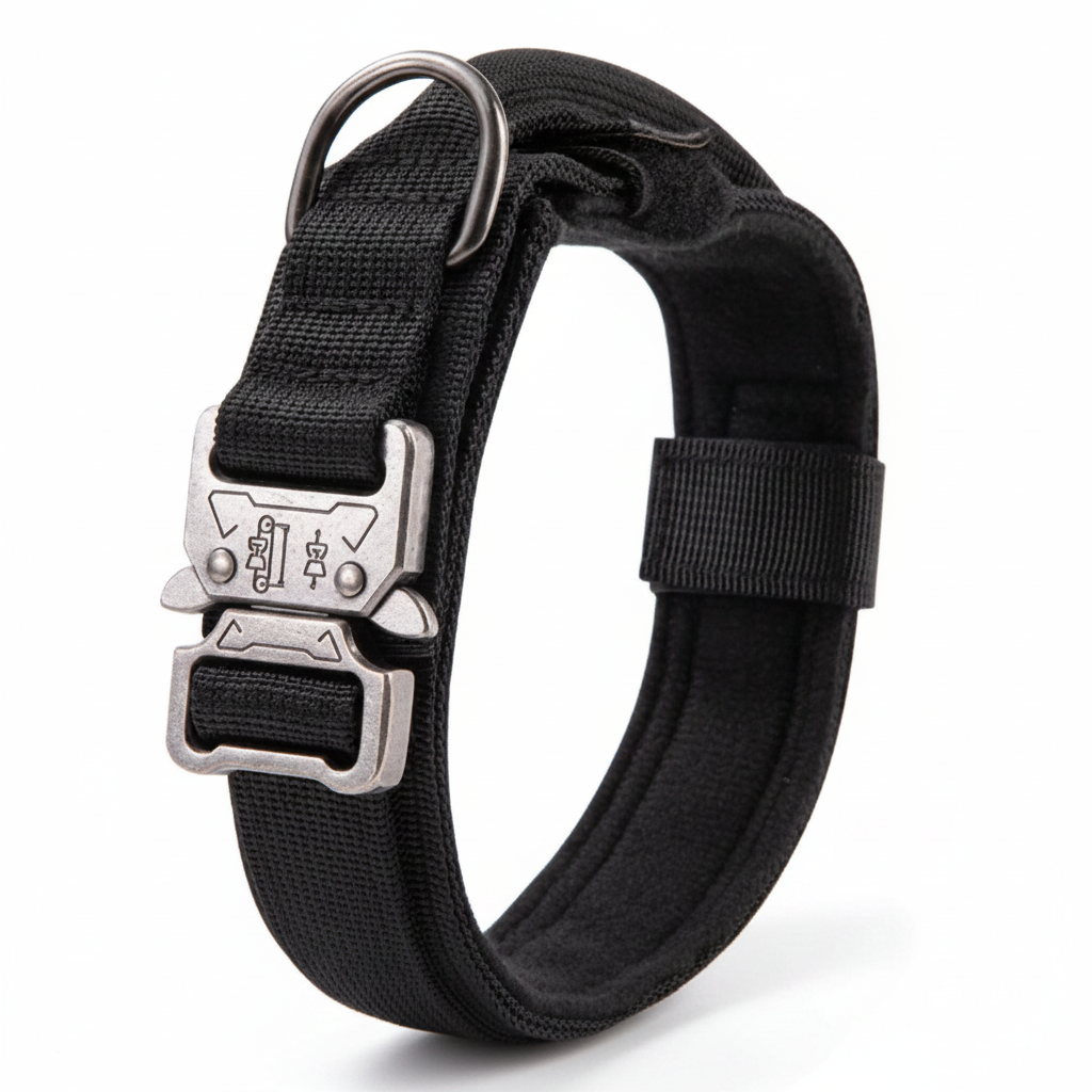 Adjustable Dog Collar with Handle and Soft Padding for Active Dog Training Walking Control | Sansoti