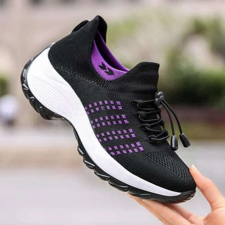 Orthopedische Sneakers met Brede Pasvorm Voetboogondersteuning en Demping voor Maximaal Loopcomfort Dagelijks | Sansoti