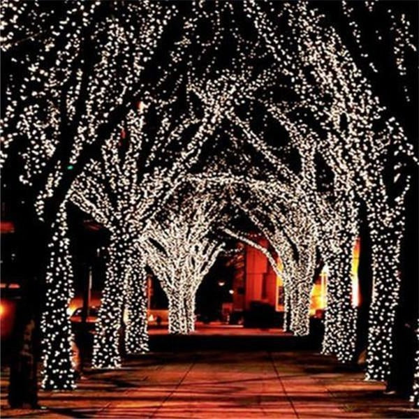 String of 100 Solar-Powered LED Lights, 17 Metres, Outdoor Lighting, Garden Party, Ambient Lighting, Garden Decoration | Sansoti