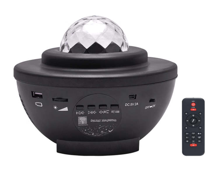 Sterrenprojector met Bluetooth Speakers en 21 Kleuren — Sferische Lichtprojector met Afstandsbediening voor Slaapkamer en Woonkamer | Sansoti