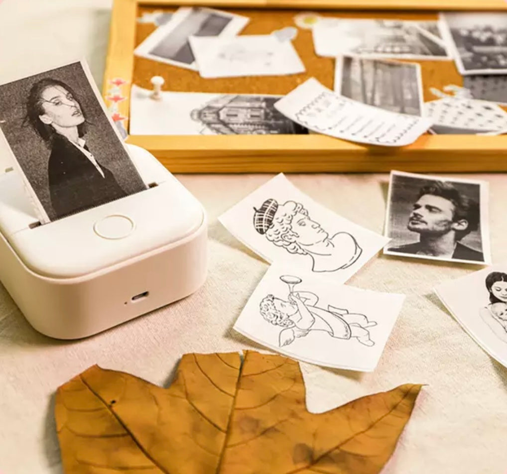 Draagbare Thermische Printer voor Stickers Foto's Labels Bluetooth Zakformaat Inktloos met App Mobiel | Sansoti