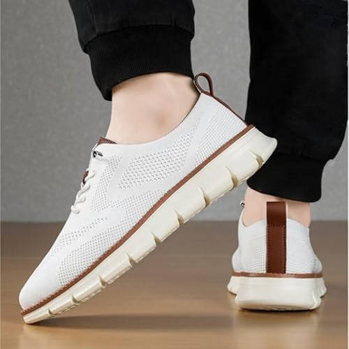 Chaussure orthopédique pour homme légère, tricotée, respirante, noire, beige, bleue, professionnelle et décontractée, confortable pour la marche | Sansoti