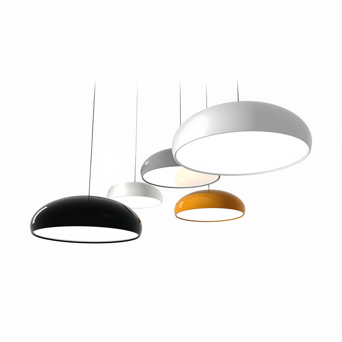 Hängeleuchte Metall Acryl LED E27 Moderne Deckenbeleuchtung Esszimmer Wohnzimmer Schlafzimmer Skandinavisch 35-60cm | Sansoti