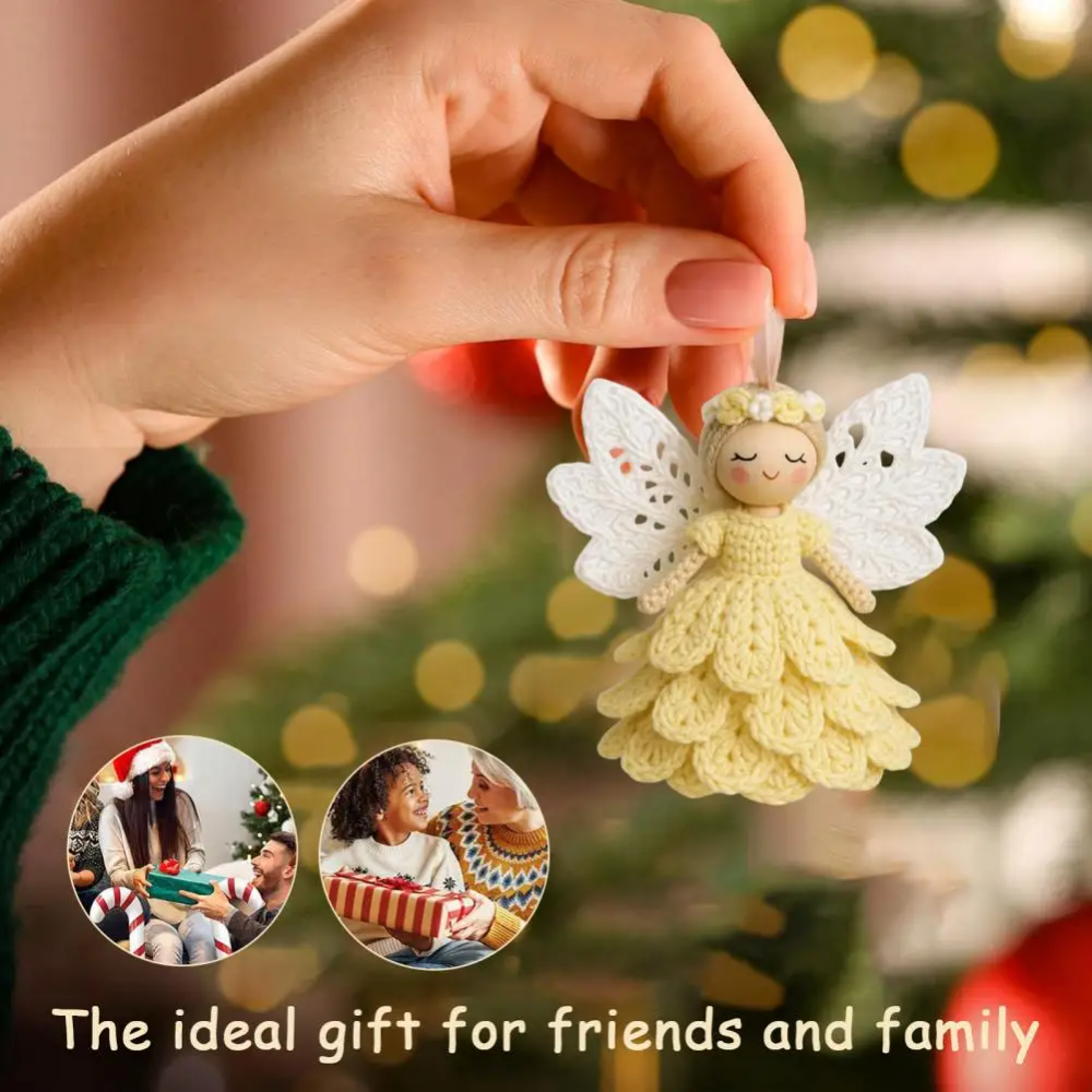 Crochet Christmas Set Complete Kit with Yarn and Needle for Handmade Christmas Decorations and the Holiday Season | Sansoti
