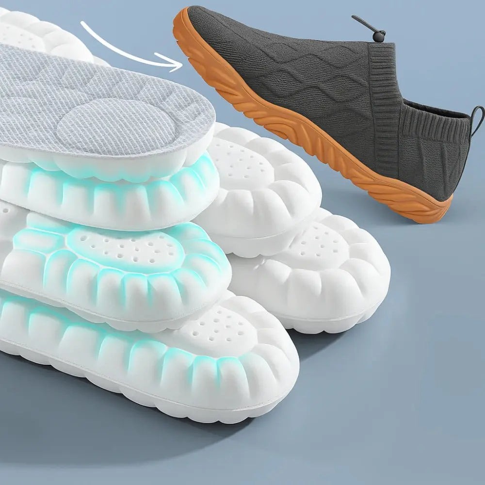 Memory Foam Inlegzolen met Gewelfde Steun en Gedempt Comfort voor Dagelijks Gebruik | Sansoti
