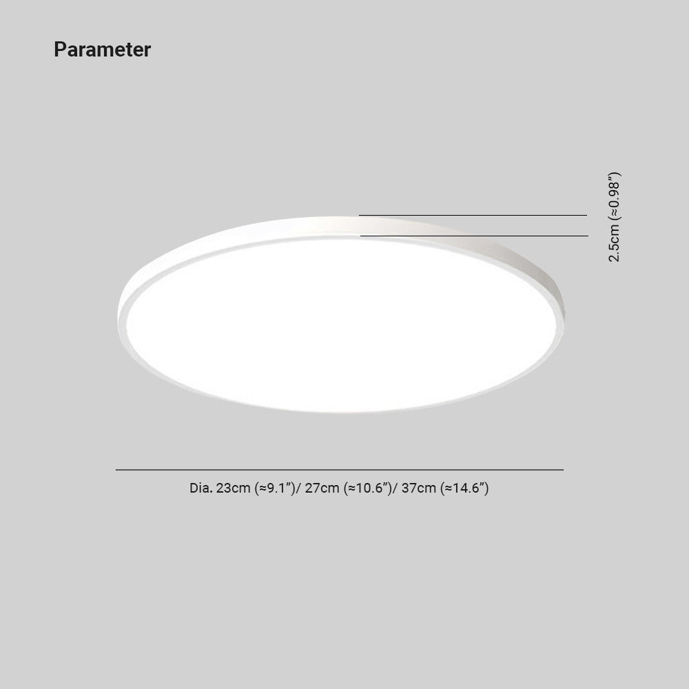 Ronde LED Plafondlamp Metaal Wit Zwart Eetkamer Dimbaar Moderne Plafondverlichting Sfeervol Woonkamer | Sansoti