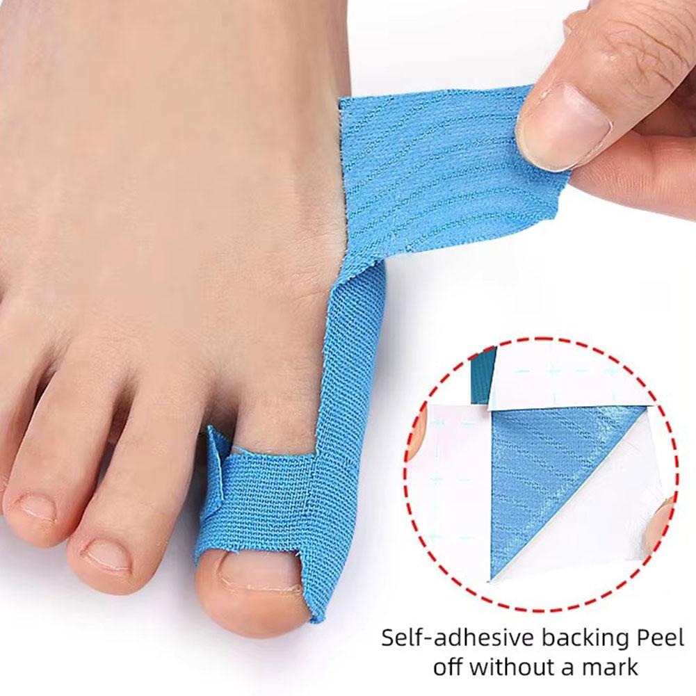 Toe Correction Tape for Hallux Valgus 80 Pieces Pre-Cut Breathable Cotton Bandage Foot Comfort Set | Sansoti