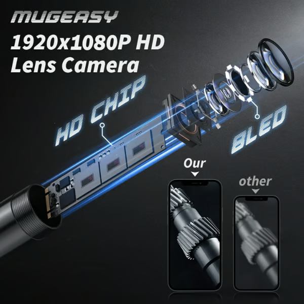 Inspektionskamera Handy 1080P HD 5 Meter Kabel LED Endoskop | Restfield