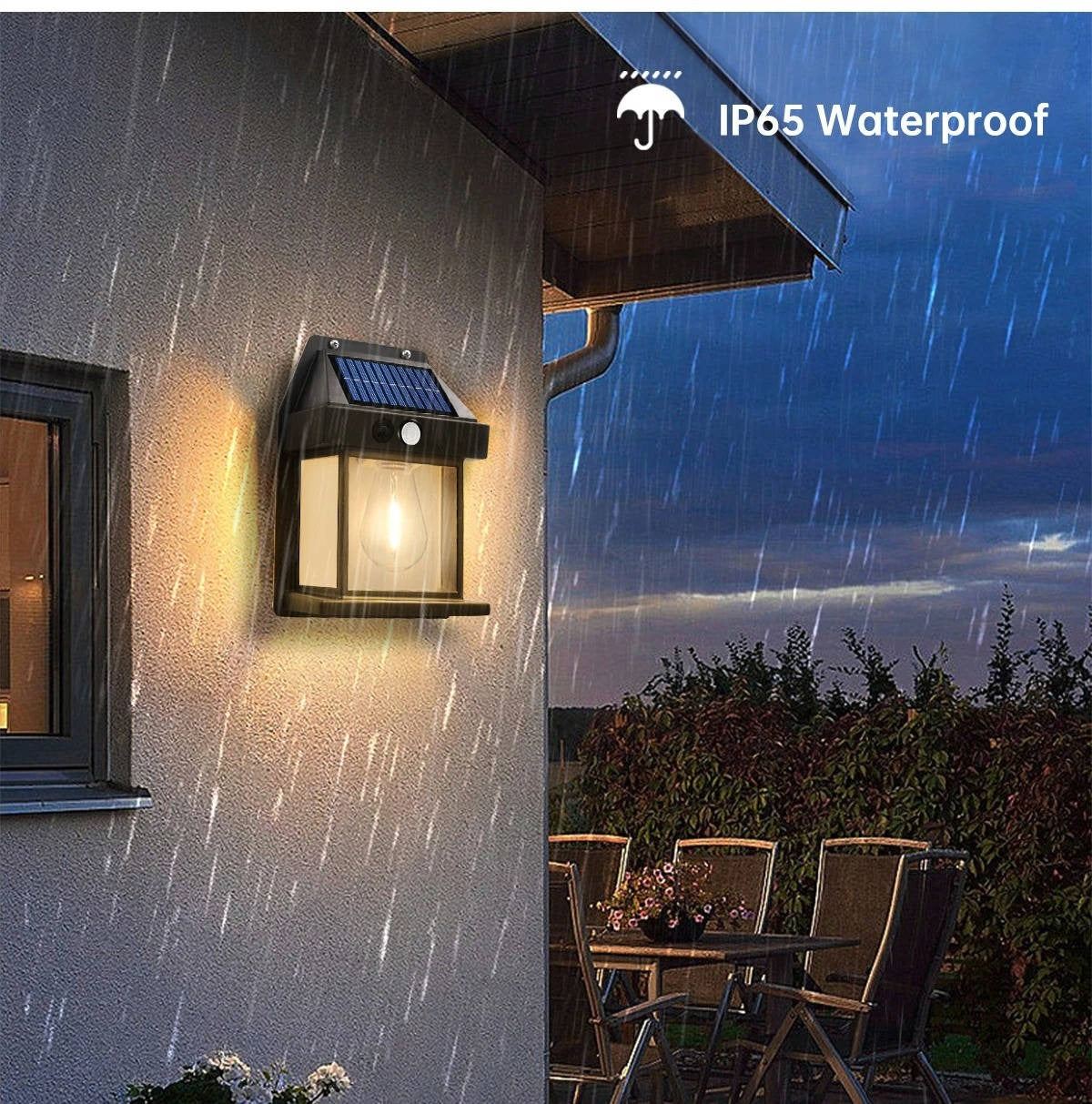 Buitenwandlamp op Zonne-Energie 2 Stuks Bewegingssensor 600 Lumen IP65 Waterbestendig Verstelbaar Tuinverlichting | Sansoti