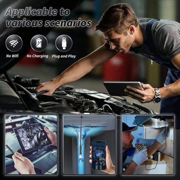Inspektionskamera Handy 1080P HD 5 Meter Kabel LED Endoskop | Restfield