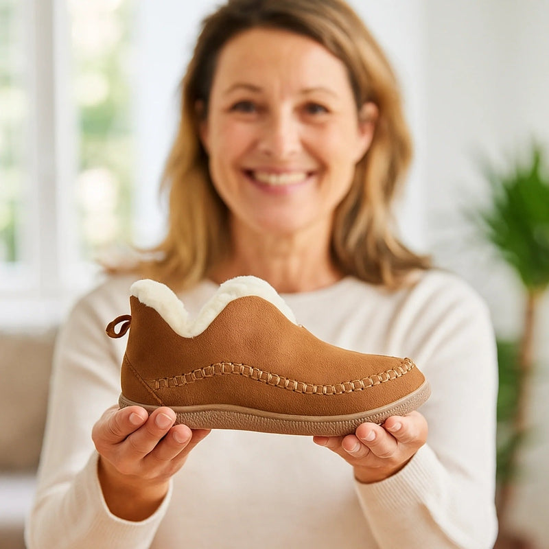Orthopedische Pantoffels met Voetbedondersteuning Warmgevoerd Antislip Comfortabele Wintersloffen Thuisschoenen | Sansoti