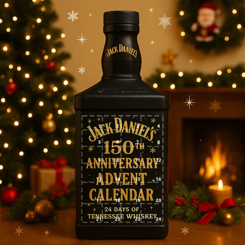 Adventskalender mit Whisky-Miniaturen, 24 Tage, festliche Weihnachtsdekoration, Sammlergeschenk für Whisky-Liebhaber | Sansoti