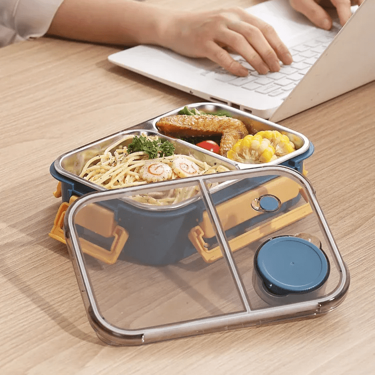 Thermische Lunchbox 500ml Dubbelwandig Lekvrij Roestvrijstaal Voedselcontainer Voor Werk School Onderweg | Sansoti