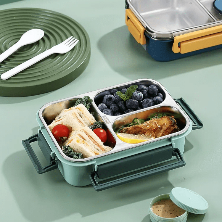 Thermische Lunchbox 500ml Dubbelwandig Lekvrij Roestvrijstaal Voedselcontainer Voor Werk School Onderweg | Sansoti