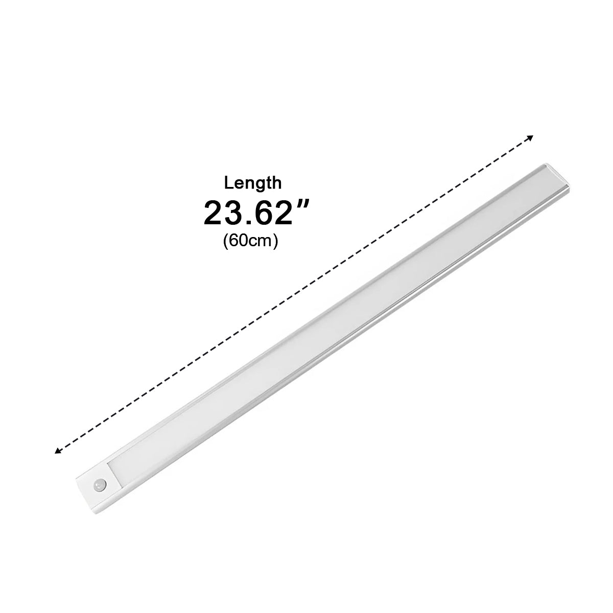 Kastverlichting LED Bewegingssensor Aluminium Zwart USB Oplaadbaar Onderkastlamp Keuken Kledingkast Nachtlamp Draadloos | Sansoti